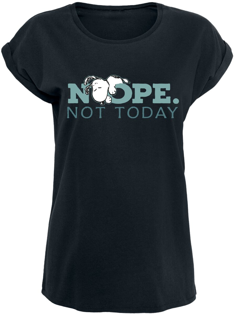T-Shirt Manches courtes  de Snoopy - Snoopy - Nope. Not Today - S à 5XL - pour Femme - noir - Snoopy