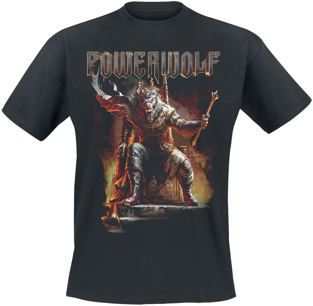 T-Shirt Manches courtes  de Powerwolf - Wake Up The Wicked - S à 5XL - pour Homme - noir - Powerwolf