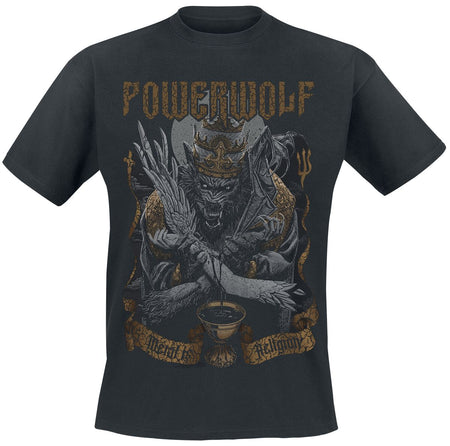 T-Shirt Manches courtes  de Powerwolf - Wolf vs Angel - S à XXL - pour Homme - noir - Powerwolf