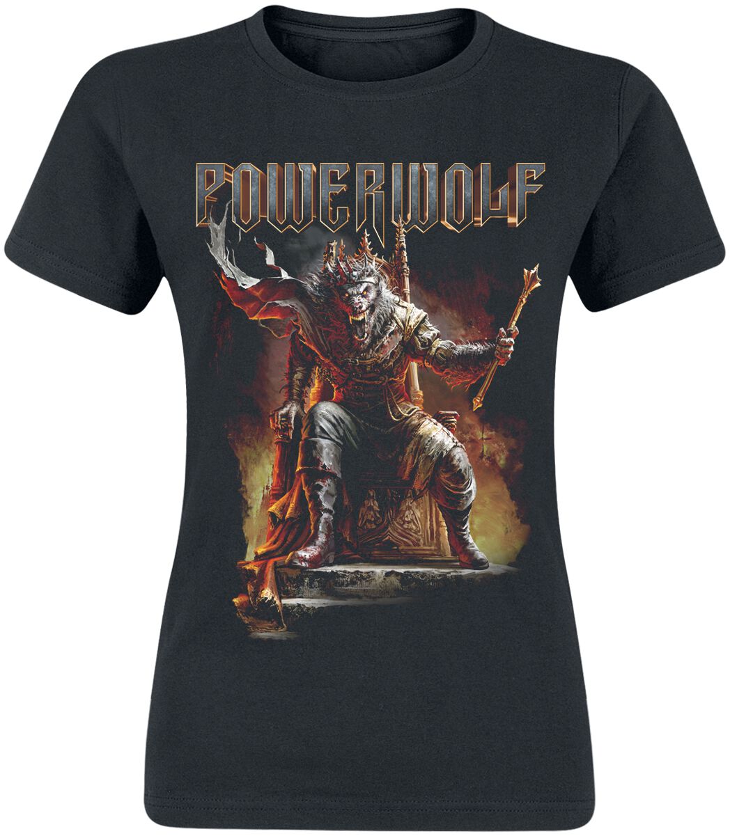T-Shirt Manches courtes  de Powerwolf - Wake Up The Wicked - M à XL - pour Femme - noir - Powerwolf