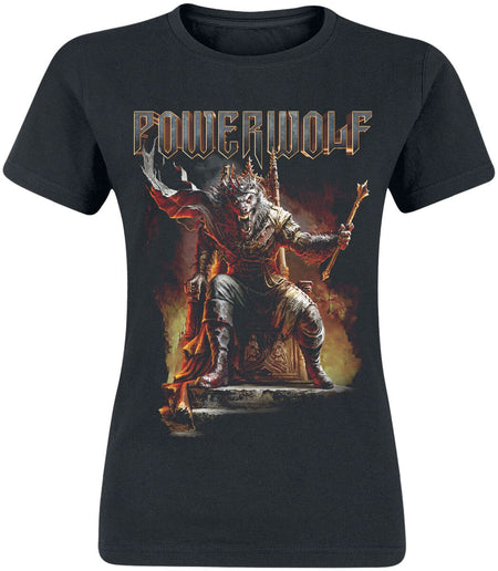 T-Shirt Manches courtes  de Powerwolf - Wake Up The Wicked - M à XL - pour Femme - noir - Powerwolf