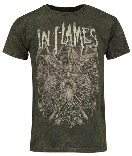 T-Shirt Manches courtes  de In Flames - Eternal Life - S à M - pour Homme - kaki - In Flames