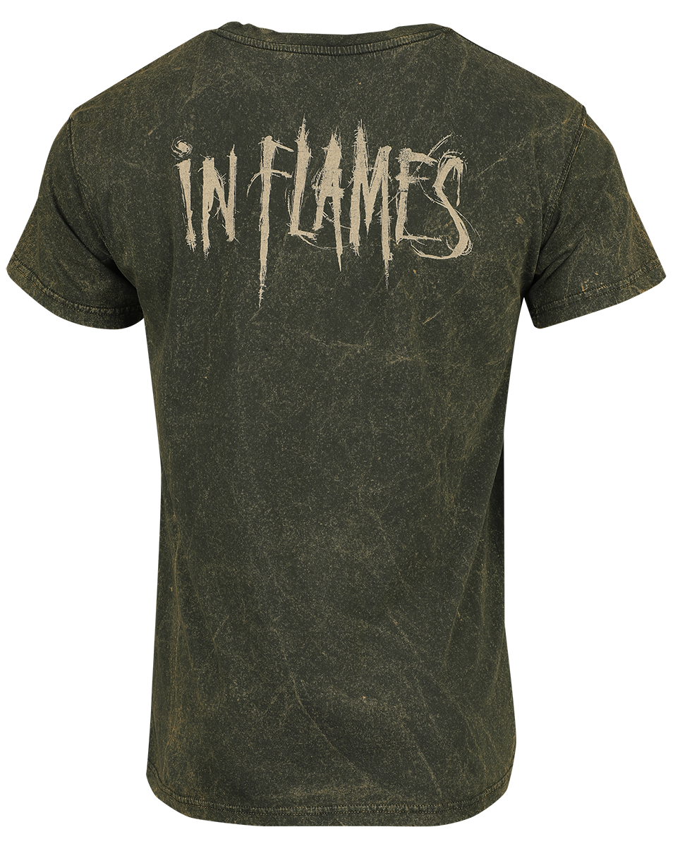 T-Shirt Manches courtes  de In Flames - Eternal Life - S à M - pour Homme - kaki - In Flames - View 2
