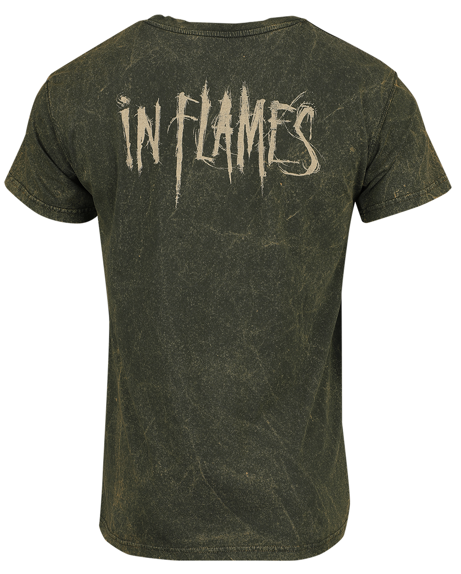 T-Shirt Manches courtes  de In Flames - Eternal Life - S à M - pour Homme - kaki - In Flames - View 2