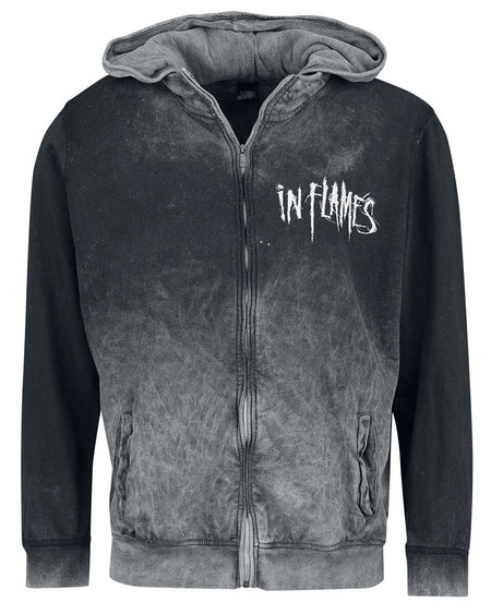 Sweat-shirt zippé à capuche  de In Flames - Jester Head - S à XXL - pour Homme - gris - In Flames
