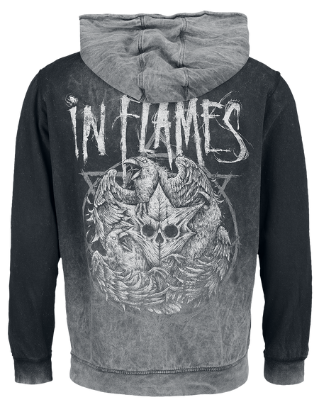 Sweat-shirt zippé à capuche  de In Flames - Jester Head - S à XXL - pour Homme - gris - In Flames - View 2