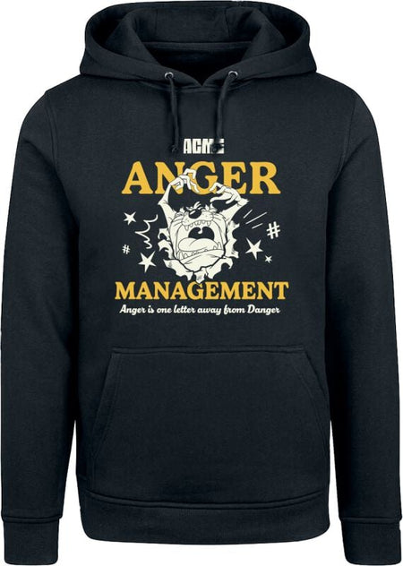 Sweat-shirt à capuche  de Looney Tunes - Taz - Anger Management - S à L - pour Homme - noir - Looney Tunes