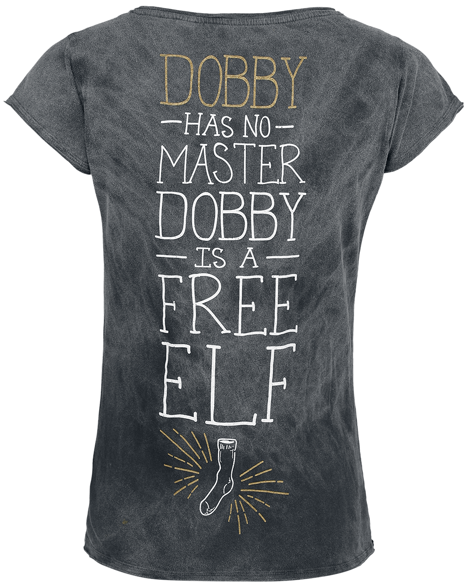 T-Shirt Manches courtes  de Harry Potter - Dobby - Free Elf - S à XL - pour Femme - noir - Harry Potter - View 2