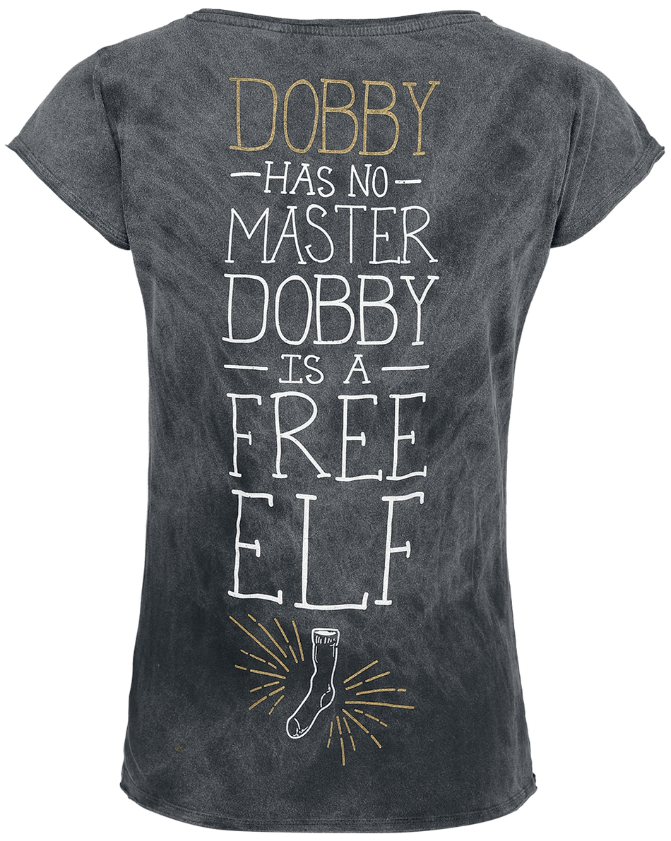 T-Shirt Manches courtes  de Harry Potter - Dobby - Free Elf - S à XL - pour Femme - noir - Harry Potter - View 2