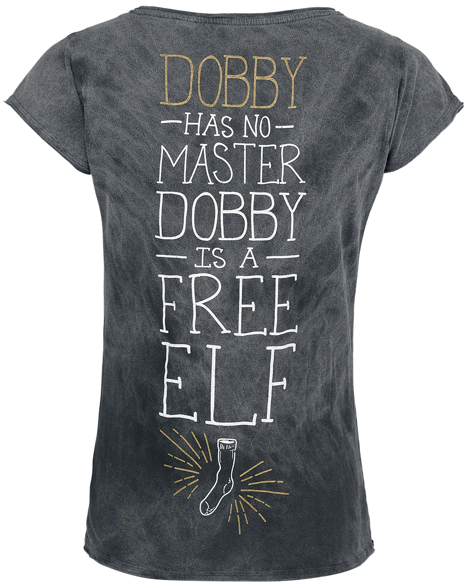 T-Shirt Manches courtes  de Harry Potter - Dobby - Free Elf - S à XL - pour Femme - noir - Harry Potter - View 2