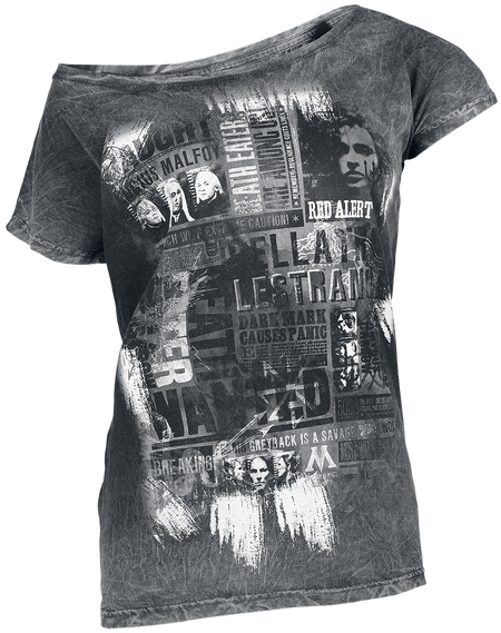 T-Shirt Manches courtes  de Harry Potter - Death Eater - Wanted - S à XXL - pour Femme - noir - Harry Potter - View 2