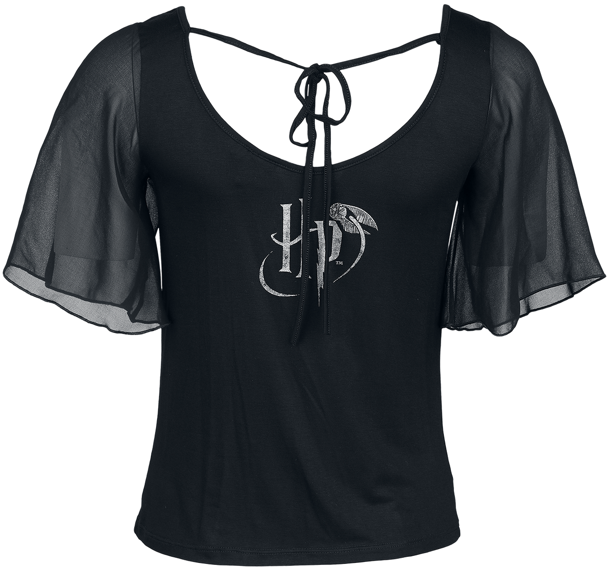 T-Shirt Manches courtes  de Harry Potter - Les Reliques De La Mort - M à XL - pour Femme - noir - Harry Potter - View 2