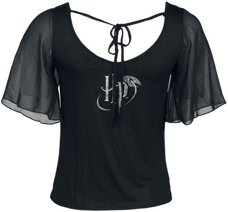 T-Shirt Manches courtes  de Harry Potter - Les Reliques De La Mort - M à XL - pour Femme - noir - Harry Potter - View 2