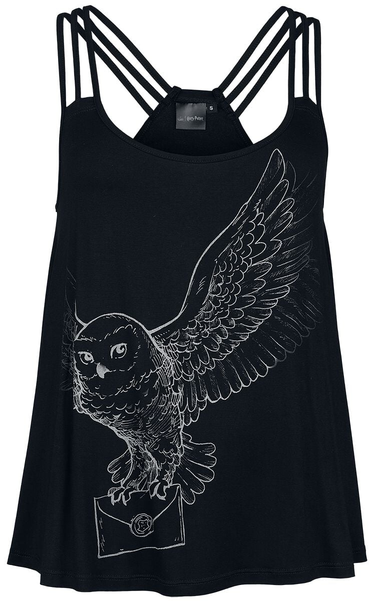 Top  de Harry Potter - Hedwige - S à XXL - pour Femme - noir - Harry Potter