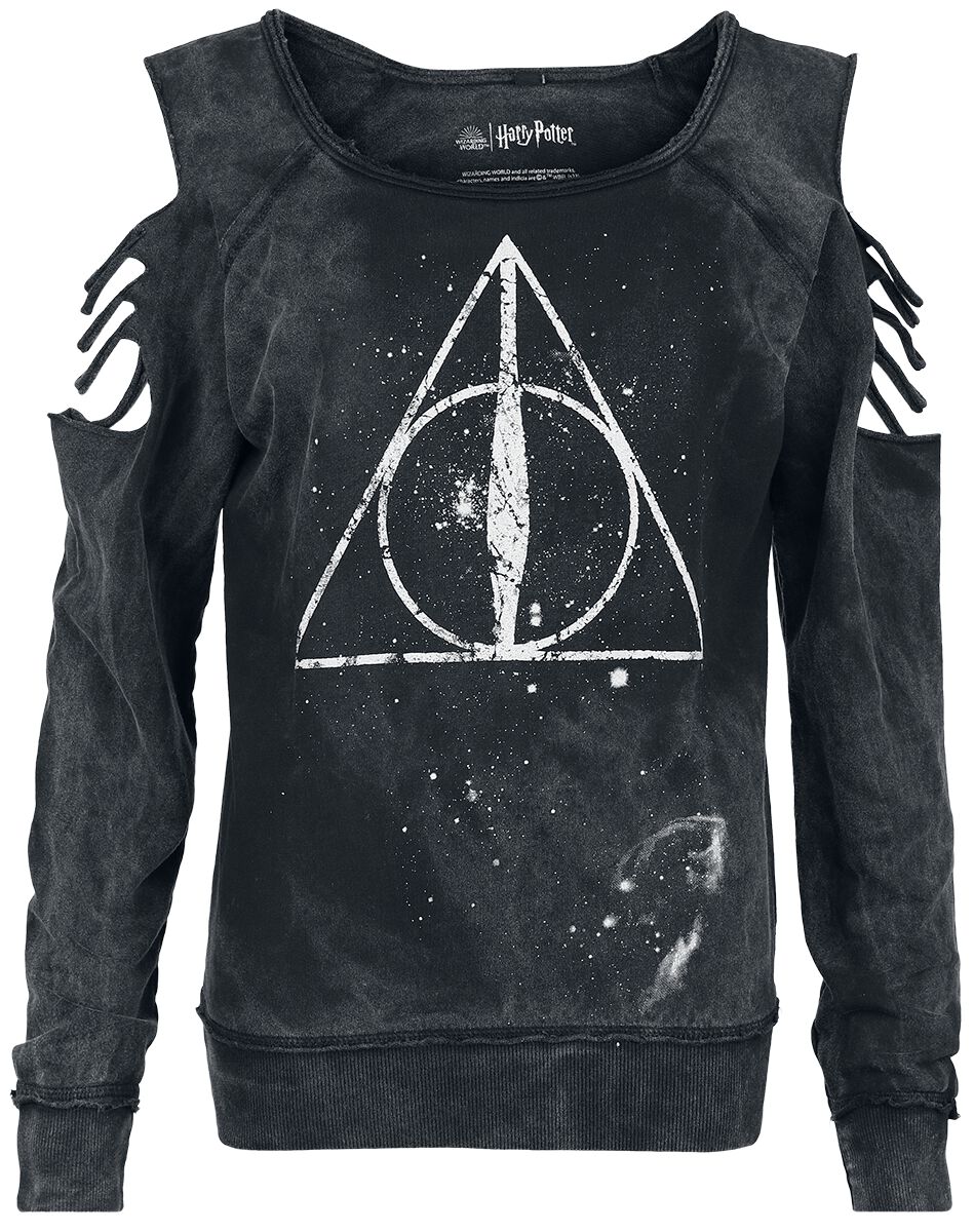 Sweat-shirt  de Harry Potter - Les Reliques De La Mort - S à XXL - pour Femme - noir - Harry Potter