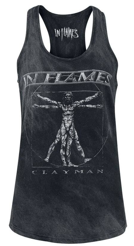 Top  de In Flames - Clayman Vitruvian - M à XXL - pour Femme - noir - In Flames
