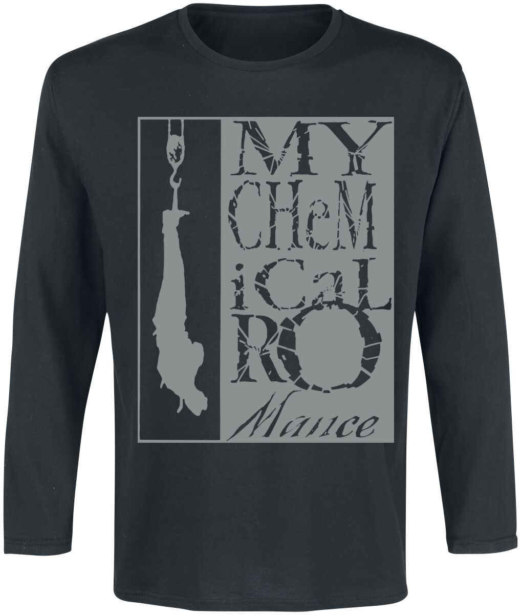 T-shirt manches longues  de My Chemical Romance - Hangman - L à XL - pour Homme - noir - My Chemical Romance