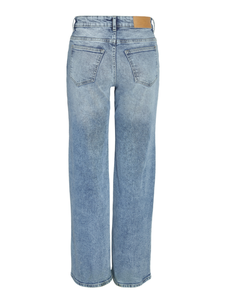 Jean  de Noisy May - NMYOLANDA NW WIDE JEANS AZ236LB NOOS - W25L30 à W32L32 - pour Femme - bleu - Noisy May - View 2