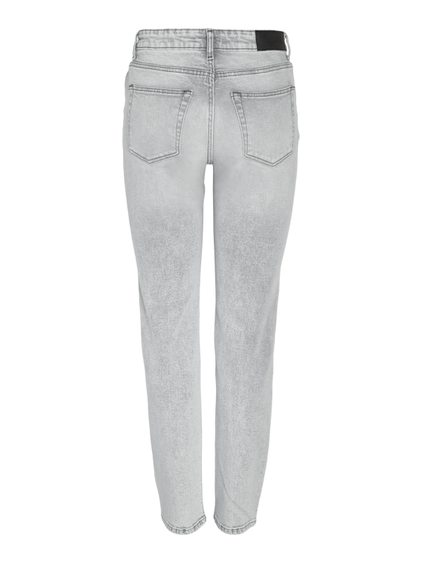 Jean  de Noisy May - NMMONI HW STRAGHT ANK JEANS AZ277LG NOOS - W25L30 - pour Femme - gris - Noisy May - View 2