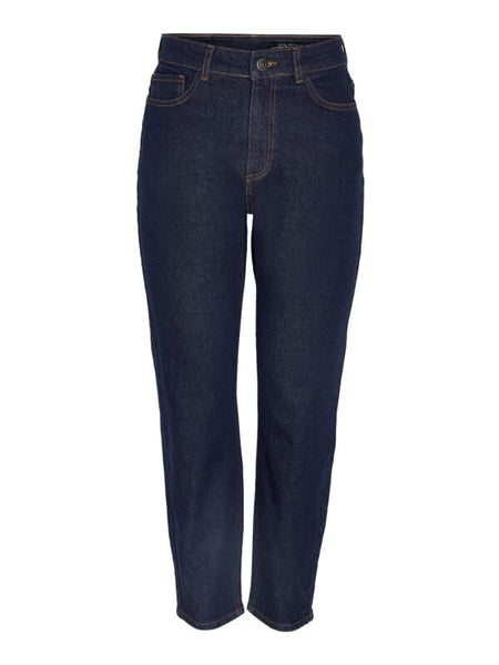 Jean  de Noisy May - NMMONI HW ANK JEANS AZ366RW NOOS - W24L30 à W32L30 - pour Femme - bleu foncé - Noisy May