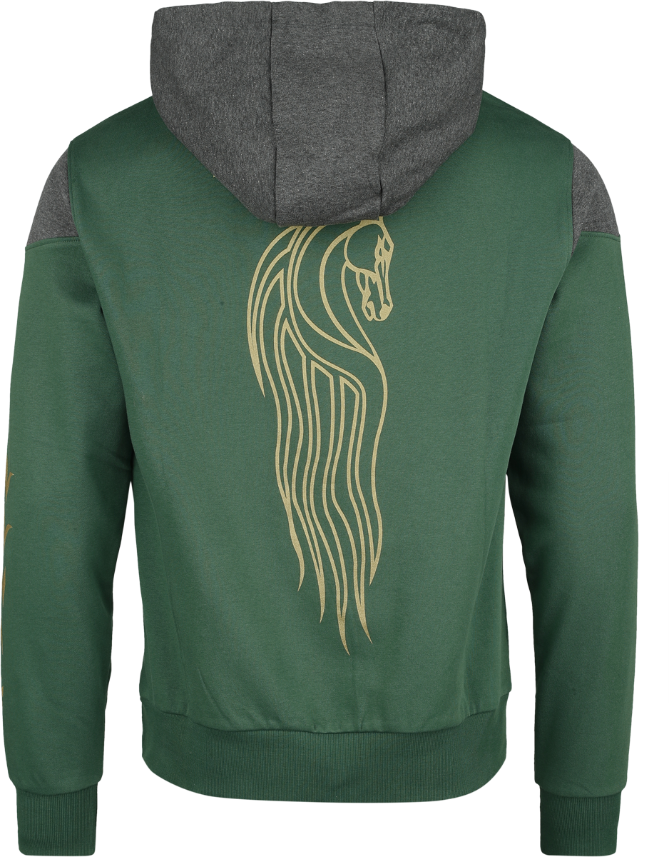 Sweat-shirt à capuche  de Le Seigneur Des Anneaux - Rohan - S à XXL - pour Homme - vert/gris - Le Seigneur Des Anneaux - View 2