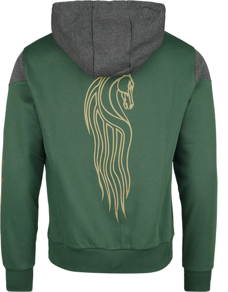 Sweat-shirt à capuche  de Le Seigneur Des Anneaux - Rohan - S à XXL - pour Homme - vert/gris - Le Seigneur Des Anneaux - View 2