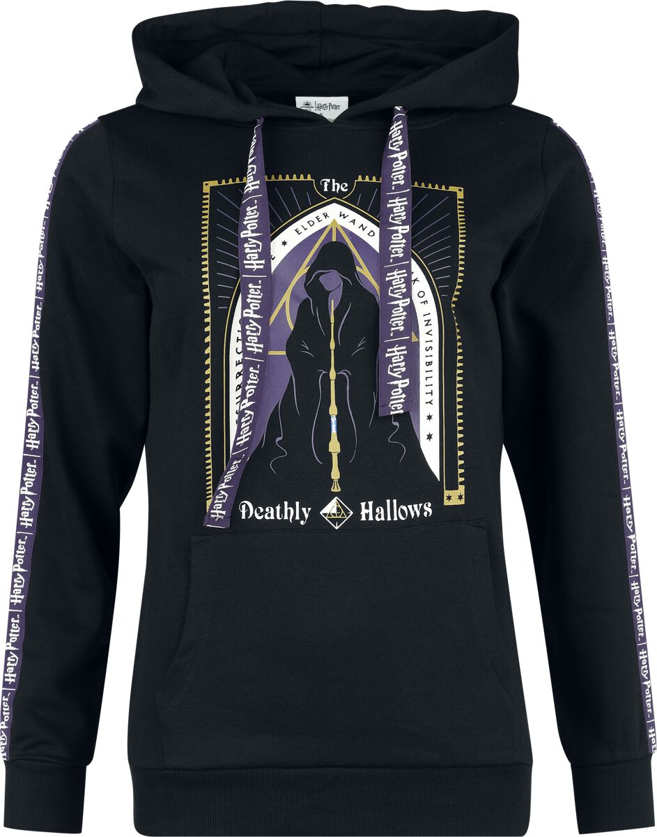 Sweat-shirt à capuche  de Harry Potter - Resurrection Stone - S à L - pour Femme - noir - Harry Potter