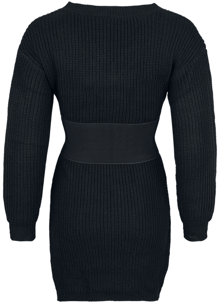 Robe courte Gothic de Jawbreaker - Ripped Knitted Mini Dress - XS à XXL - pour Femme - noir - Jawbreaker - View 2