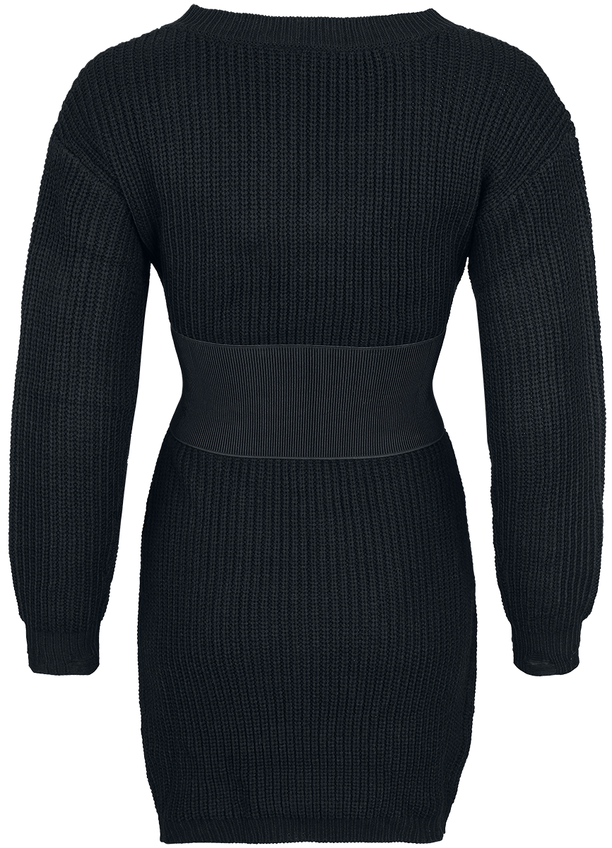 Robe courte Gothic de Jawbreaker - Ripped Knitted Mini Dress - XS à XXL - pour Femme - noir - Jawbreaker - View 2