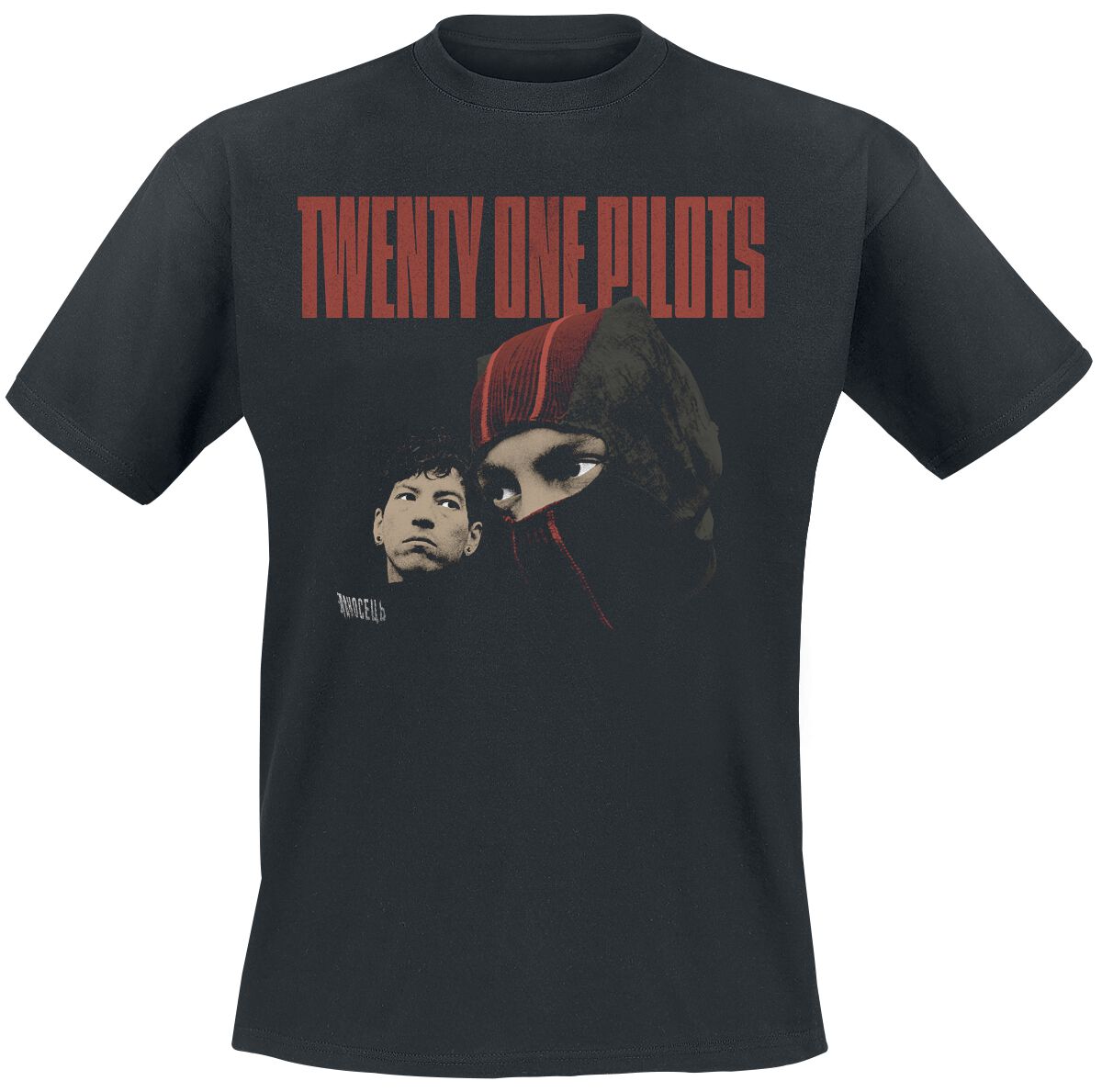 T-Shirt Manches courtes  de twenty one pilots - Two Heads - S à XXL - pour Homme - noir - twenty one pilots