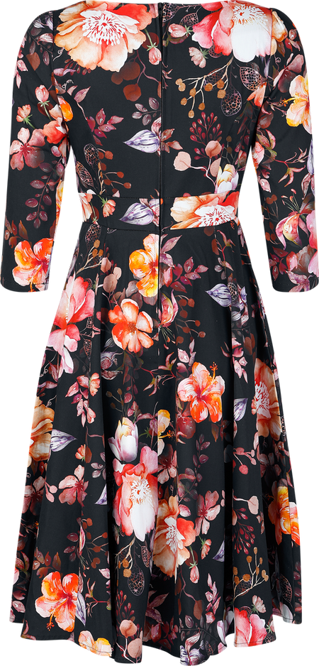 Robe mi-longue Rockabilly de H&R London - Chloe Swing Dress - XS à M - pour Femme - multicolore - H&R London - View 2