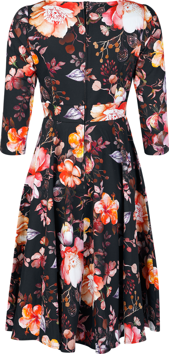 Robe mi-longue Rockabilly de H&R London - Chloe Swing Dress - XS à M - pour Femme - multicolore - H&R London - View 2