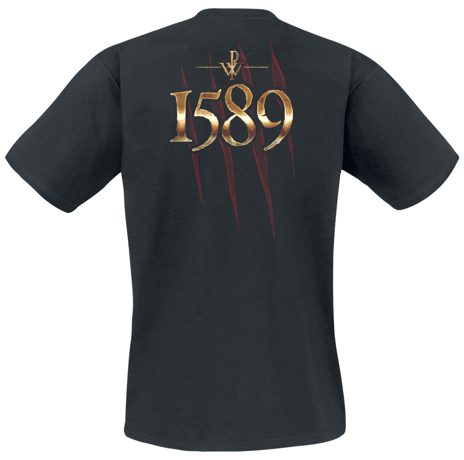 T-Shirt Manches courtes  de Powerwolf - 1589 - S à XXL - pour Homme - noir - Powerwolf - View 2