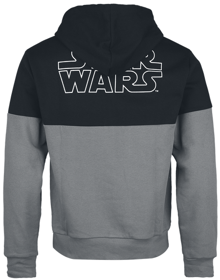 Sweat-shirt zippé à capuche Disney de Star Wars - X- Wing - 1977 - S à XXL - pour Homme - gris/noir - Star Wars - View 2