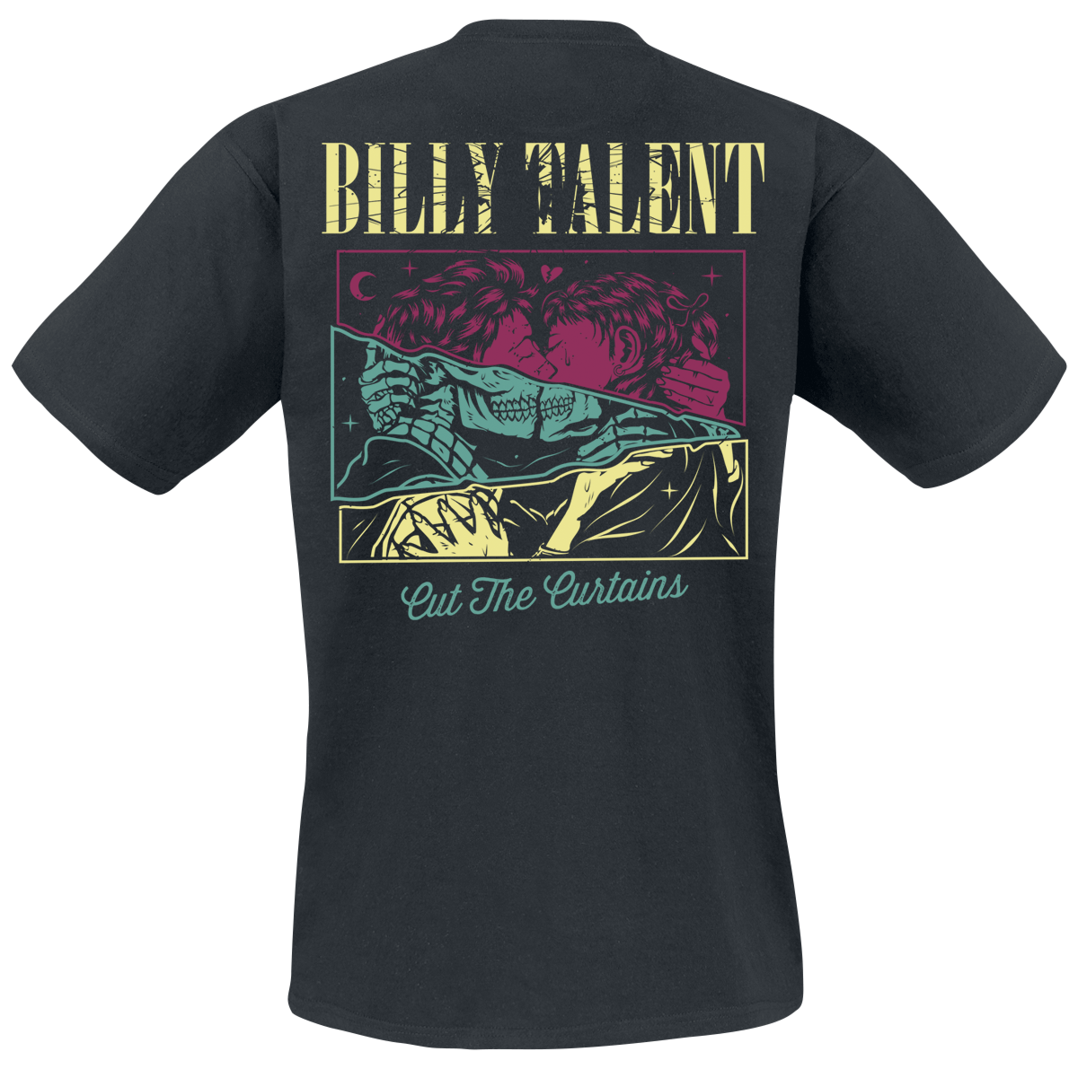 T-Shirt Manches courtes  de Billy Talent - Cut The Curtains - S à 3XL - pour Homme - noir - Billy Talent - View 2