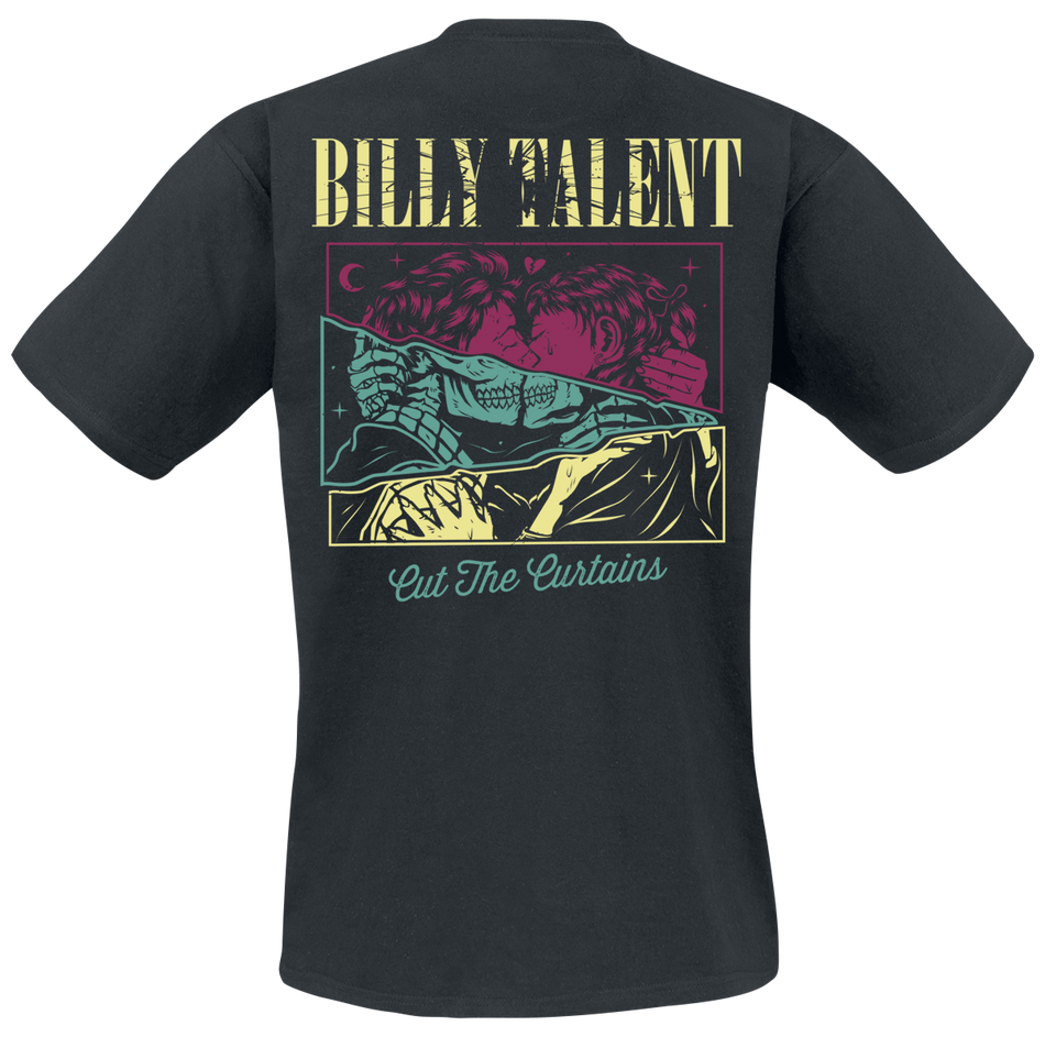 T-Shirt Manches courtes  de Billy Talent - Cut The Curtains - S à 3XL - pour Homme - noir - Billy Talent - View 2
