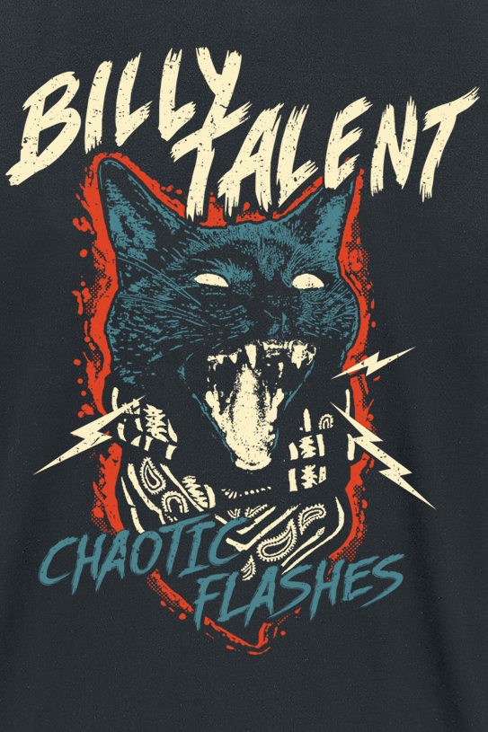 T-Shirt Manches courtes  de Billy Talent - Chaotic Flashes - S à 3XL - pour Homme - noir - Billy Talent - View 2