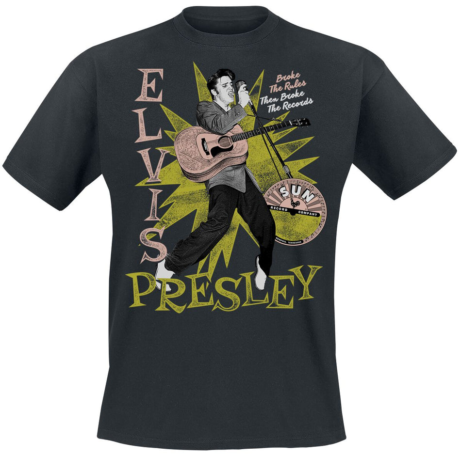 T-Shirt Manches courtes  de Elvis Presley - Broke The Rules - S à 3XL - pour Homme - noir - Elvis Presley