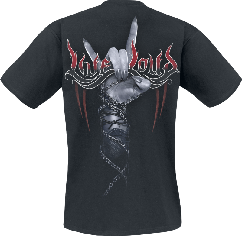 T-Shirt Manches courtes  de Spiral - Rock Loud - S à 4XL - pour Homme - noir - Spiral - View 2