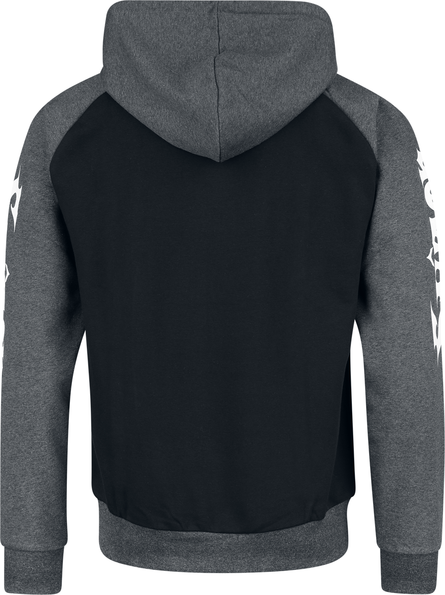 Sweat-shirt à capuche  de Le Seigneur Des Anneaux - Sauron Eye - S à XXL - pour Homme - noir/gris - Le Seigneur Des Anneaux - View 2