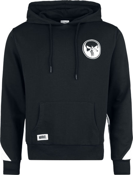Sweat-shirt à capuche Disney de The Punisher - Skull - S à L - pour Homme - noir/blanc - The Punisher