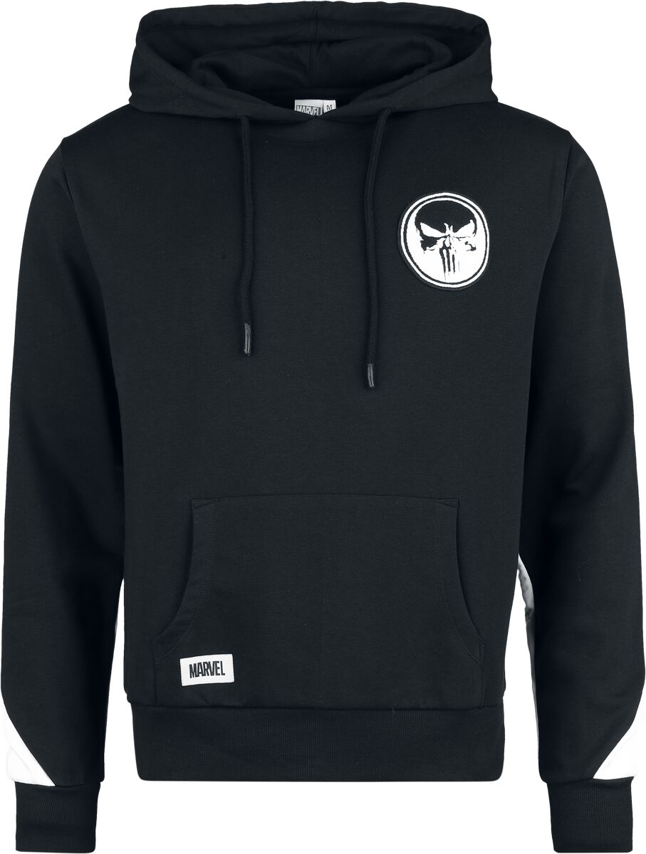 Sweat-shirt à capuche Disney de The Punisher - Skull - S à M - pour Homme - noir/blanc - The Punisher