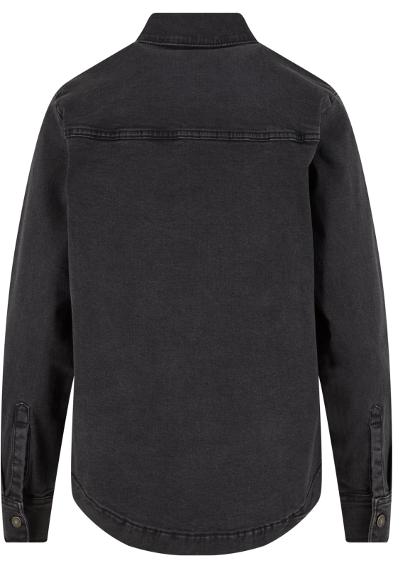 Chemise manches longues  de Urban Classics - Ladies Denim Shirt - XS à XL - pour Femme - noir - Urban Classics - View 2