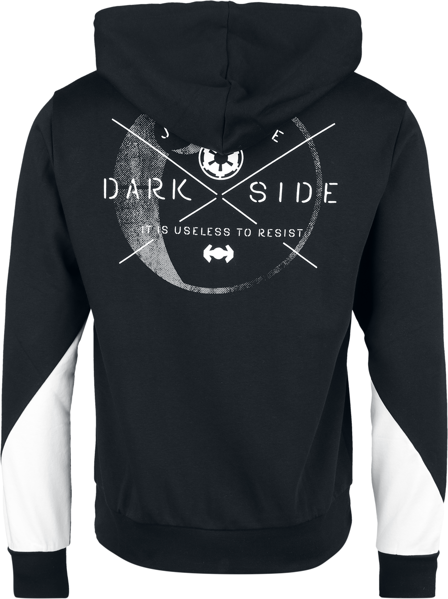 Sweat-shirt à capuche Disney de Star Wars - Darth Vader - Imperial Commander - S à XL - pour Homme - noir/blanc - Star Wars - View 2