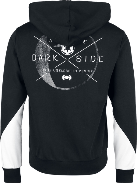 Sweat-shirt à capuche Disney de Star Wars - Darth Vader - Imperial Commander - S à XL - pour Homme - noir/blanc - Star Wars - View 2