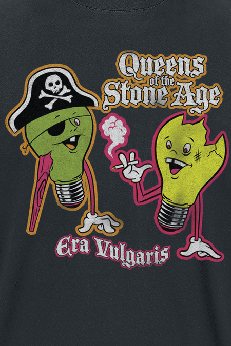 T-Shirt Manches courtes  de Queens Of The Stone Age - Era vulgaris - S à 3XL - pour Homme - noir - Queens Of The Stone Age - View 2