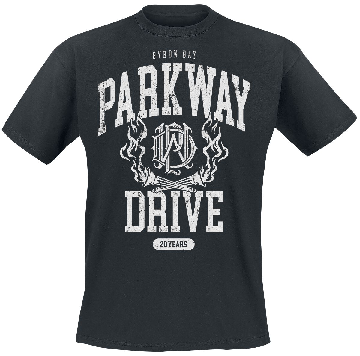T-Shirt Manches courtes  de Parkway Drive - 20 Years Crest - S à XXL - pour Homme - noir - Parkway Drive