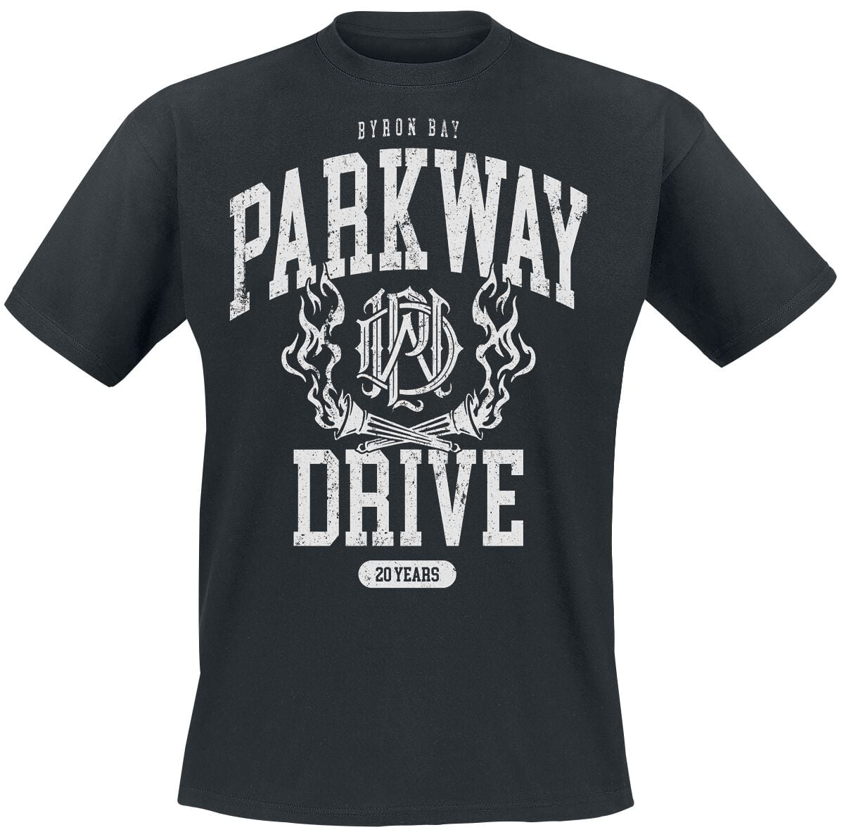 T-Shirt Manches courtes  de Parkway Drive - 20 Years Crest - S à M - pour Homme - noir - Parkway Drive