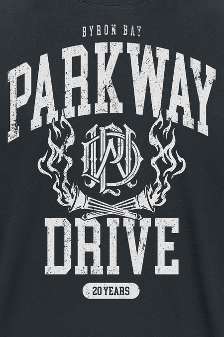 T-Shirt Manches courtes  de Parkway Drive - 20 Years Crest - S à M - pour Homme - noir - Parkway Drive - View 2