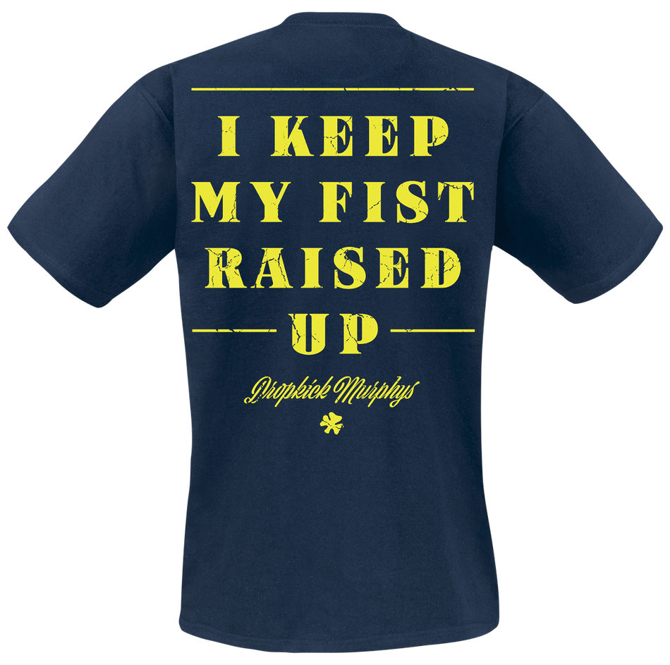 T-Shirt Manches courtes  de Dropkick Murphys - Fist Up - S à XL - pour Homme - marine - Dropkick Murphys - View 2